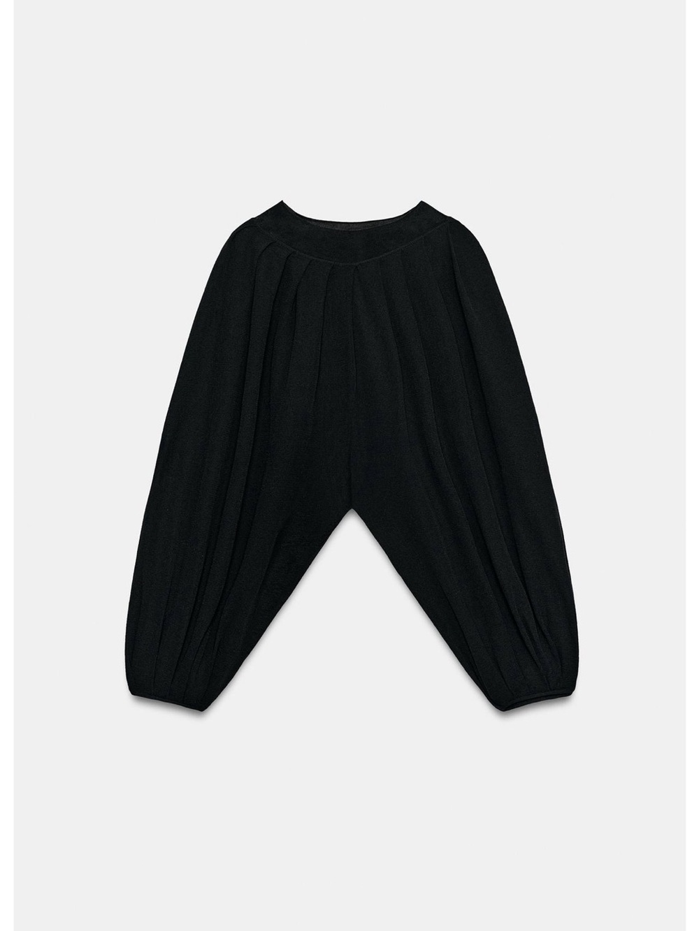 ZARA Haute Couture Fashion Statement. Black High-Neck Fine Knit Cape Top🔥🔥🔥 - Picture 2 of 10